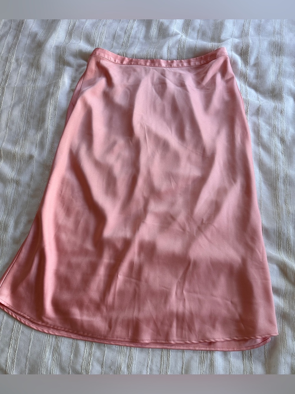 J.CREW Coral Satin Midi Slip Skirt | Women’s M